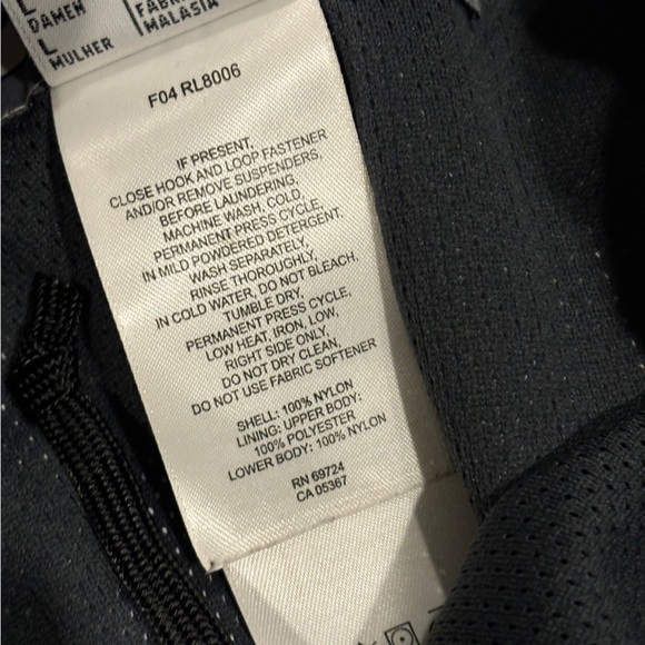 Columbia Omni-tech Vertex Woman’s gray ankle zip mesh lined nylon pants large - Picture 7 of 14